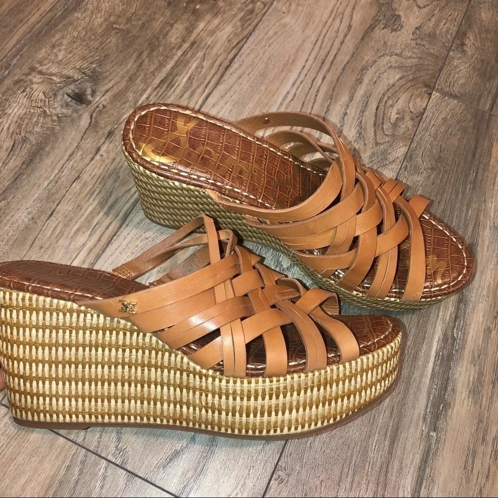 NWOB Sam Edelman Devon Wedge Slide Sandals
